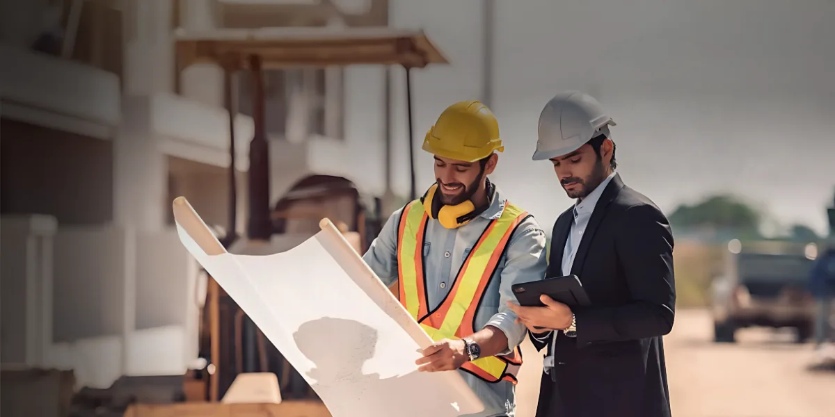 Construction team banner