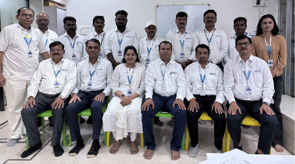 Construction site with workers